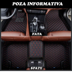 Covorase auto PREMIUM LUX PIELE VW Passat CC cusatura ROSIE AL-140818-20 foto