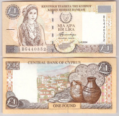 Cipru 2004 - 1 pound XF+/aUNC foto