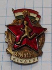 Insigna Ungaria comunista - LMHK fruntas foto