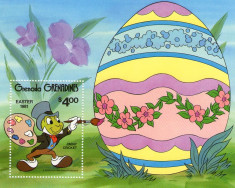 Grenada Grenadines 1981 - Walt Disney easter, colita neuzata foto