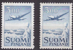 Finlanda 1953 - Mi579x, 579y neuzate foto