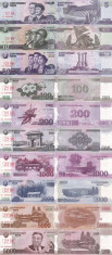 SPECIMENE COREEA DE NORD lot 10 bancnote UNC!!! foto