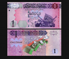 Libia 2013 - 1 dinar UNC foto