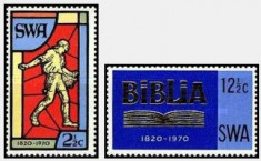 Africa de Sud-Vest 1970 - 150th Anniv. of Bible Society serie ne foto