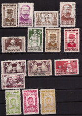Vietnam 1945-46, Ho Chi Minch, lot marci stamp.-nestamp foto