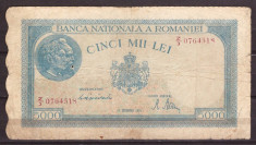 Romania 1944 - 5000 lei, 15 dec., circulata foto