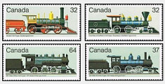 Canada 1984 - locomotive, serie neuzata foto