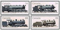Canada 1985 - locomotive, serie neuzata foto