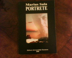 Marius Sala Portrete, ed. princeps, cu autograf si dedicatie foto