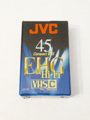 Caseta video VHS C - JVS 45 EHG Hi-Fi noua sigilata foto