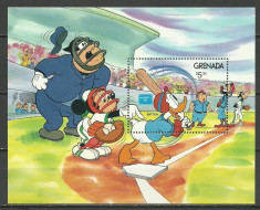 Grenada 1986 - Walt Disney, colita neuzata foto