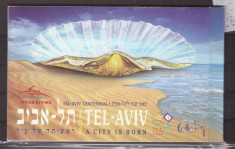 Israel 2008 Centenar Tel Aviv, carnet filatelic neuzat foto