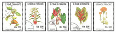 Sao Tome 1993 - flori, serie stampilata foto