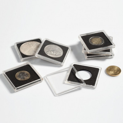 Capsule pentru monede QUADRUM, 37mm, cutie 10buc. foto