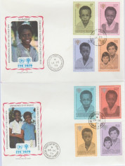 St Vincent 1979 - copii UNICEF, serie FDC foto