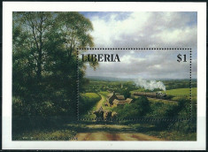 LIBERIA 1994 - Locomotiva - colita neuzata foto