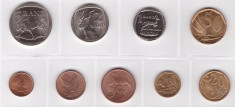 Africa de Sud - Set 9 monede diferite, 1cent-5Rand foto
