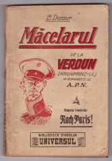 L. Dumur - Macelarul de la Verdun, 1926 foto