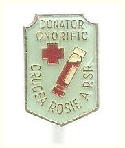 Insigna Crucea Rosie Donator Onorific foto