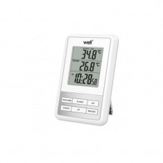 Statie meteo LCD wireless, afisare ora, functie alarma, interior si exterior, Well foto