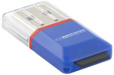 ESPERANZA Cititor de card MicroSD| EA134B| lbastru| USB 2.0|(MicroSD Pen Drive) foto