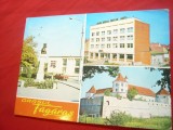 Ilustrata - Fagaras -cu 3 vederi circulat 1976