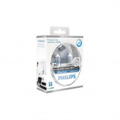 Set 2 Becuri auto cu halogen pentru far Philips H7 White Vision 12V 55W foto