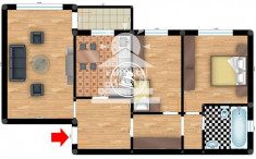 Apartament 3 camere de vanzare Nicolina - C.U.G.,72000 EUR foto