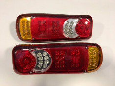 Set 2 Stopuri LED camion 24V cu 5 functii #061 foto