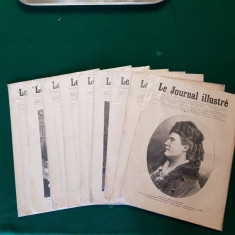 LOT DE 8 ZIARE -LE JOURNAL ILUSTRE - FRANTA sec. 19 , 1886-1890 foto