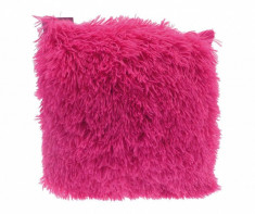 Perna decorativa Long Fur Soft Touch Pink 40x40 cm foto