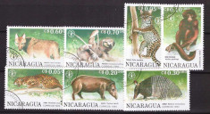 Nicaragua 1990 - Fauna, serie stampilata foto