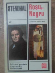 ROSU SI NEGRU (CRONICA ANULUI 1830) - STANDHAL foto