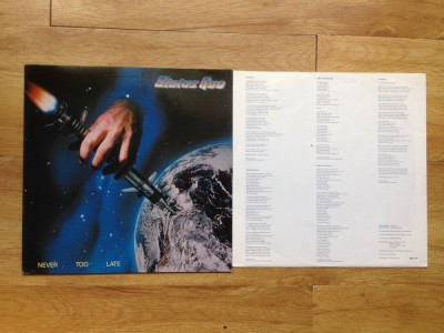 STATUS QUO - NEVER TOO LATE (1981,VERTIGO,Made in FRANCE) vinil vinyl foto