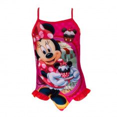 Costum de baie fete Minnie Mouse corai foto