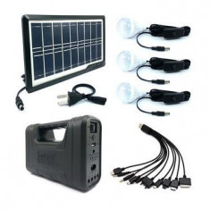 Kit solar multifunctional GD 8017 PLUS Sistem de iluminare solara foto