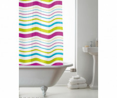 Perdea de dus Stripe Multicolor 180x180 cm foto