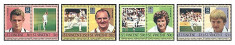 St Vincent 1985 - Cricketers, serie neuzata foto