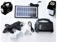 Kit solar camping Radio FM GDPlus GD-8161 foto