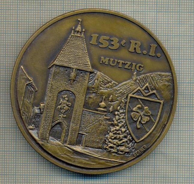 MEDALIE Y08 -MILITARA - REGIMENTUL 153 DE INFANTERIE MUTZIG -FRANTA