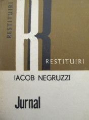 Jurnal - Iacob Negruzzi foto