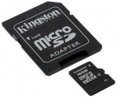 Card Kingston microSDHC 16GB (Class 4) + Adaptor foto