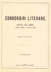 Colec?ia revistei CONVORBIRI LITERARE pe anul 1879-1880 foto