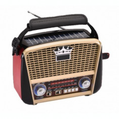 Radio retro portabil cu incarcare solara RD 455US foto