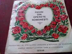 DISC VINIL PAGINI DIN OPERETE ROMANESTI ECE 0222 foto