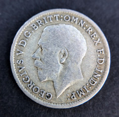 3 Pence 1920 -George V- Regatul Unit / Anglia - Argint foto