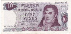 ARGENTINA 10 pesos 1973-1976 VF P-295 foto