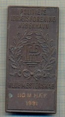 MEDALIE Y35 - ASOCIATIA SPORTIVA A POLITISTILOR DIN COPENHAGA - DANEMARCA -1981