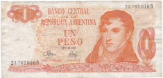 ARGENTINA 1 peso 1970-1973 VF P-287 foto