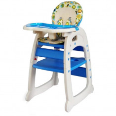 Scaun de masa multifunctional Baby Place Mamakids - Albastru foto